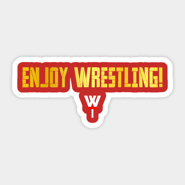 Enjoy Wrestling! GOLD Sticker by Trash Boyz